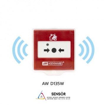 AW D135W Adresli Kablosuz İhbar Butonu